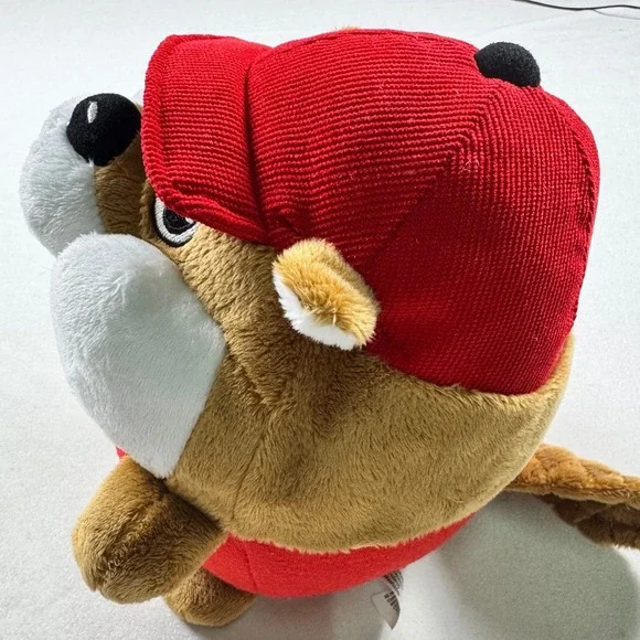 Buc-ees Beaver Plush Stuffed Animal Round Mascot Toy Jaag Red Hat Texas Souvenir - Picture 5 of 8